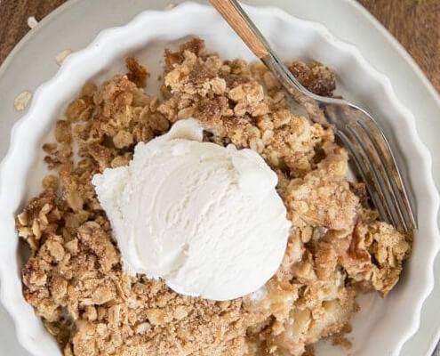 Hormonvenlig Crumble Kage